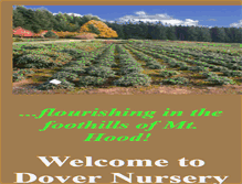 Tablet Screenshot of dovernursery.com